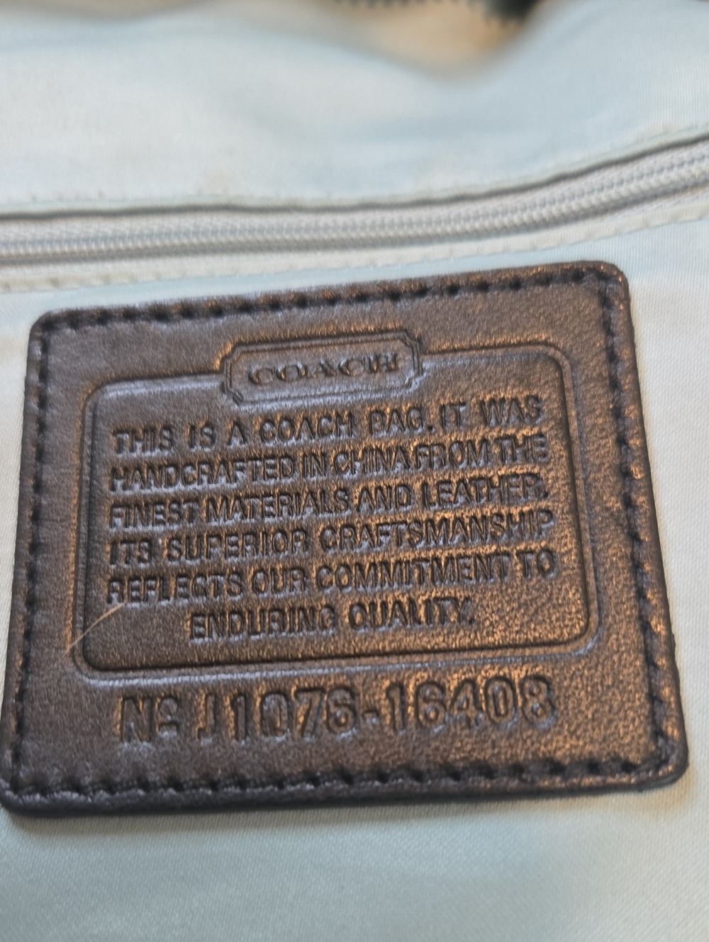 Coach Black Signature Hobo Shoulder Bag with Silver Hardware LIKE NEW CONDITION - Picture 9 of 10
